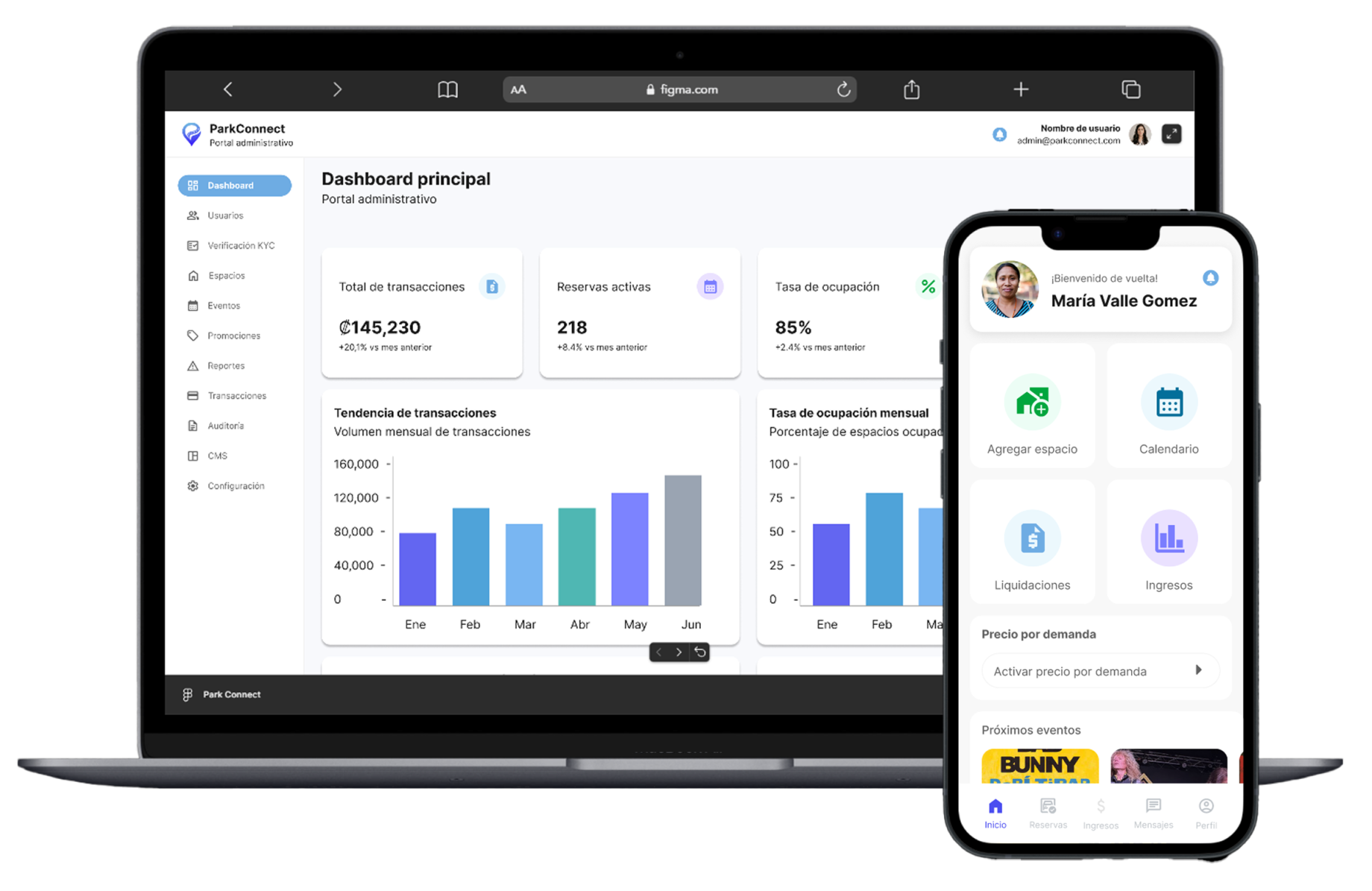 Plataforma digital Park Connect