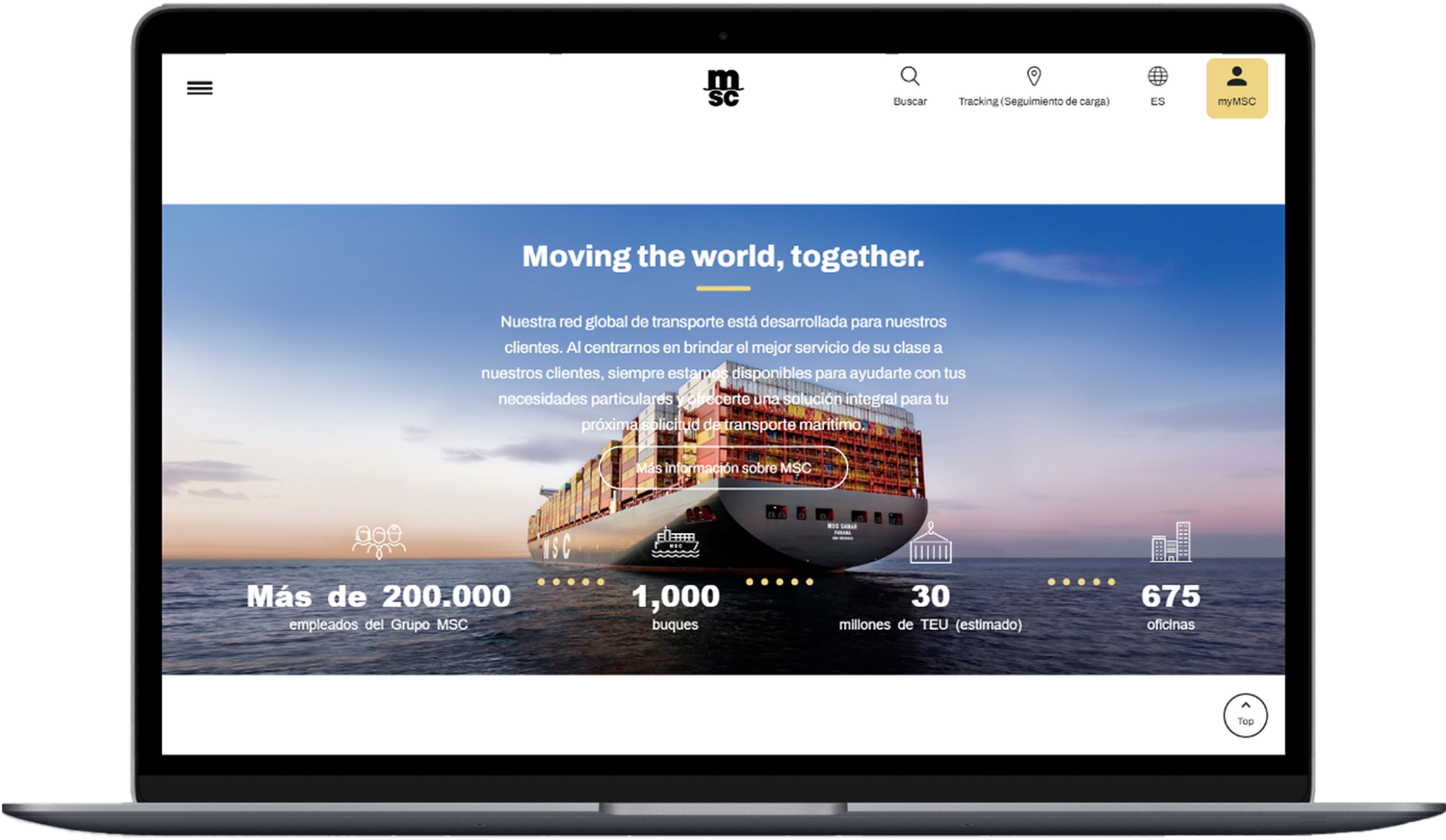 Portal web de MSC