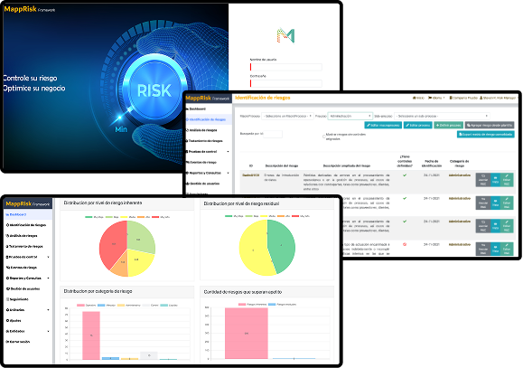 Pantallas y dashboards de MappRisk
