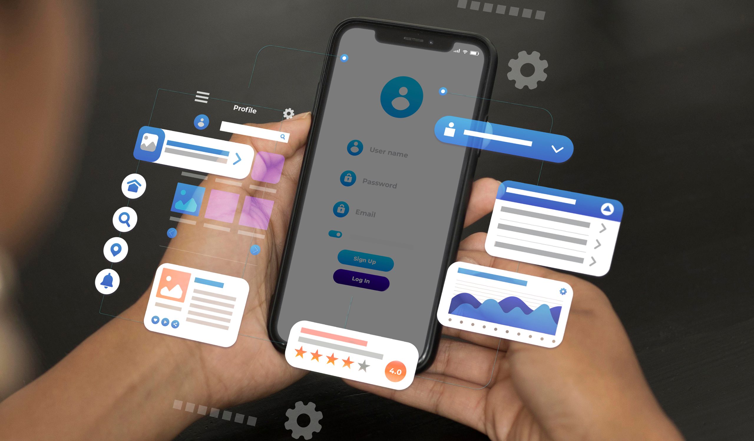 Diseño y experiencia de usuario UI UX móvil